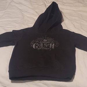 Johnny Cash Men in Black Kids Hoodie